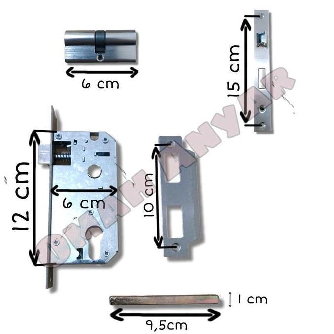 Handle Pegangan Tarikan Kunci Pintu Rumah Kamar Kos Tanggung