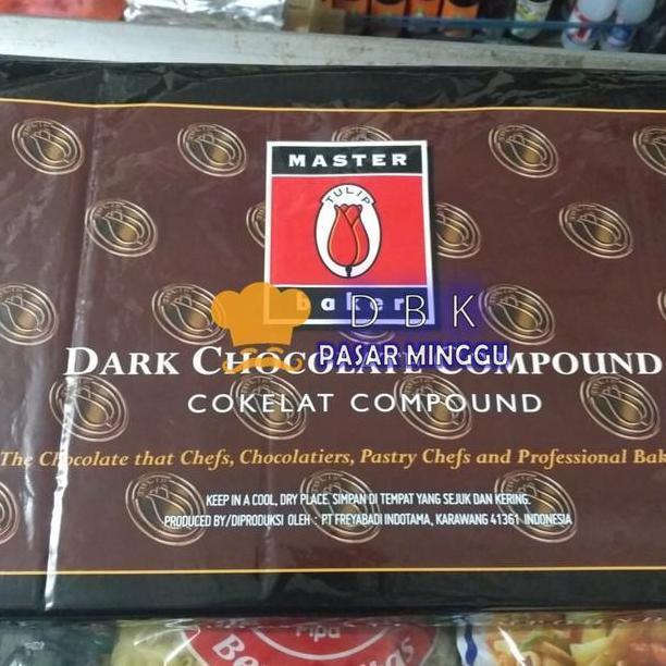 Tulip Coklat Master Baker Per 250Gr Dark Chocolate Dcc Kode 605
