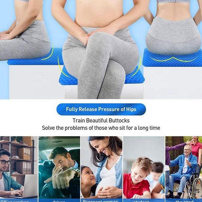 Alas Duduk Silikon Gel Egg Sitter Bantal Alas Duduk Kesehatan Original Kode 1474