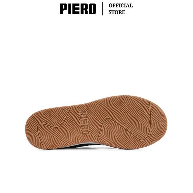 NEW - PIERO SEPATU SNEAKERS PRIA DBR BLACK RAVEN GUM PIE1000005