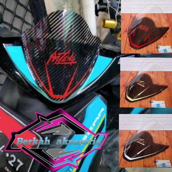 VISOR CARBON YAMAHA GEAR 125 WINDSHIELD YAMAHA MIO GEAR TERBARU