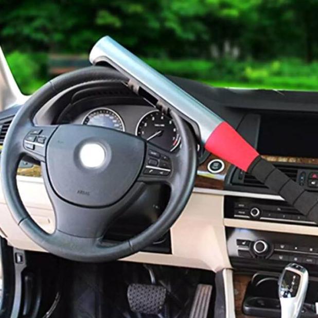 Pengaman setir mobil baseball kunci stir setir stang mobil baseball putar BESI UNIVERSAL