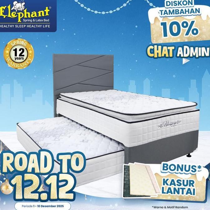 Kasur Springbed 2 In 1 Blossom Elephant