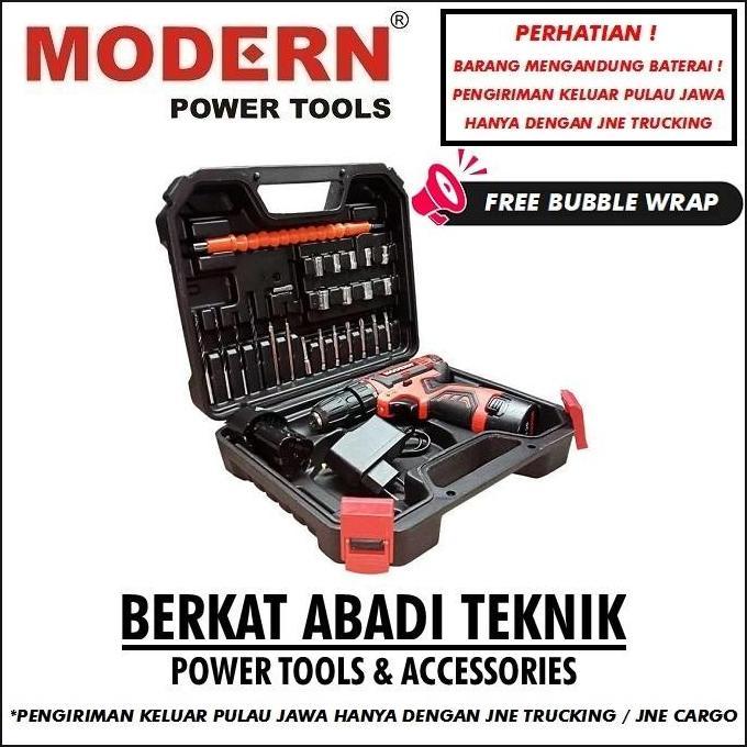 Yourpw- Modern M13 Bor Cordless Drill Batre Tembok Impact Tanpa Kabel Mesin
