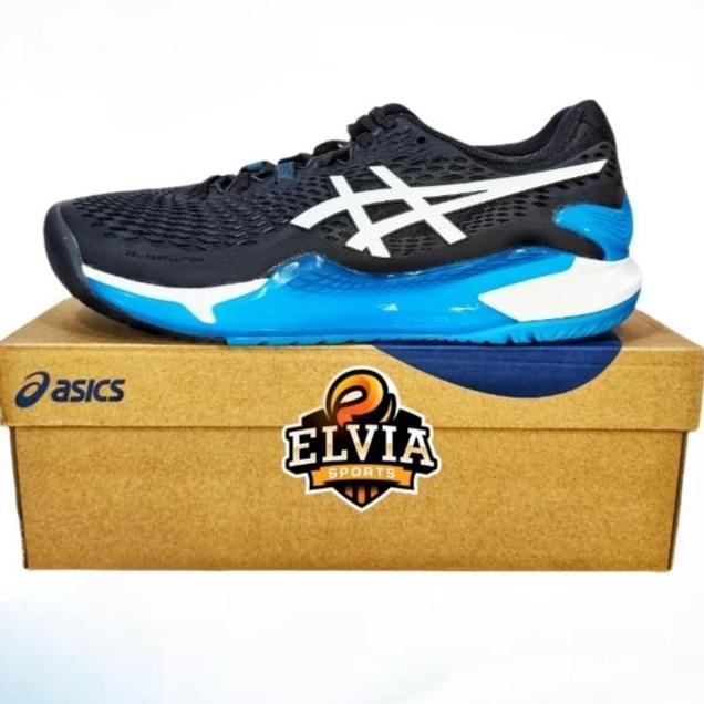 Sepatu Tenis ASICS GEL RESOLUTION 9 Black/White | Asics Tennis Shoes