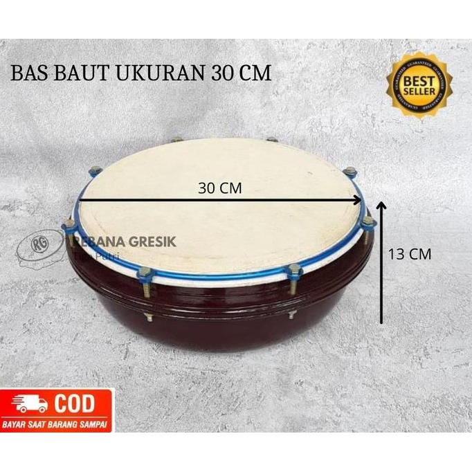 bas stel atau bas tangan ukuran 45 ringatau bas kulit hadroh rebana