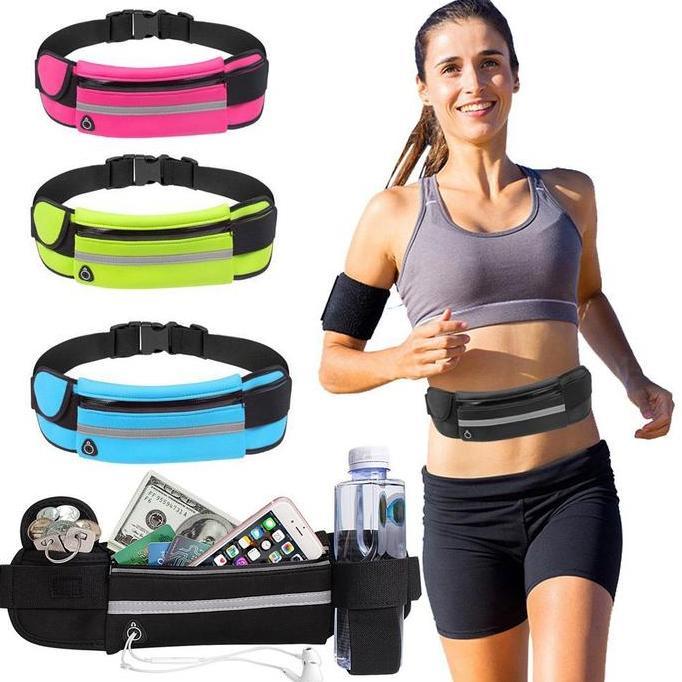 TAS PINGGANG HP UNI TAS OLAHRAGA PRIA WANITA RUNNING BELT