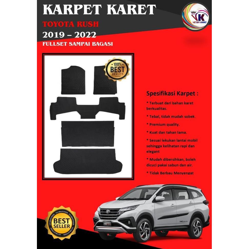 KARPET KARET MOBIL ALL NEW RUSH 2018/2021 PREMIUM FULL SET PREMIUM