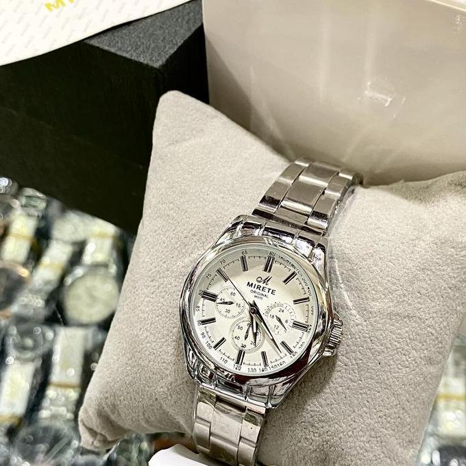 MIRETE JAM TANGAN WANITA ORIGINAL 100% TAHAN AIR STAINLESS STEEL ANALOG CASUAL COCOK UNTUK HARIAN 90
