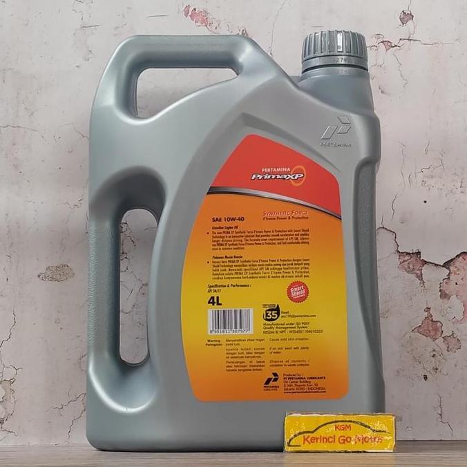 Expert- OLI PRIMA XP 10W-40 4L PERTAMINA - OLI MESIN BENSIN PRIMA XP PERTAMINA