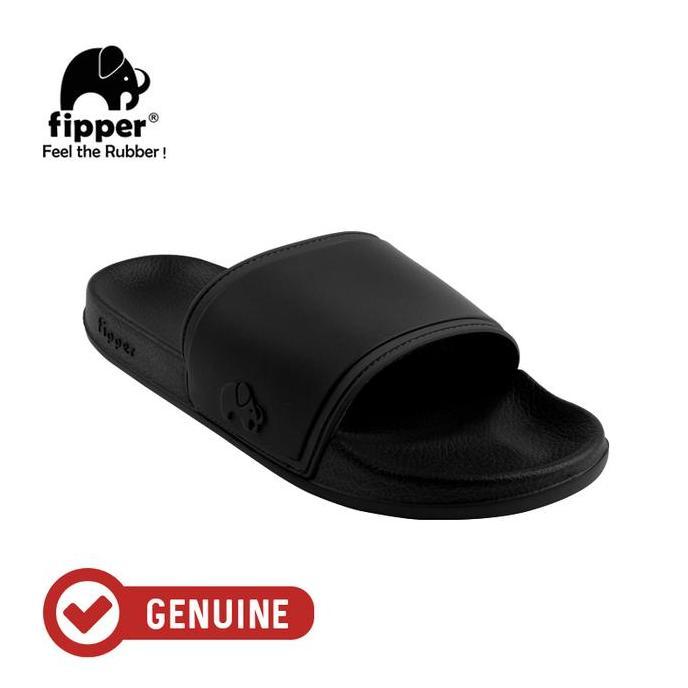 TERBARU - Fipper Slip On Black Black