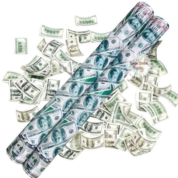 Ptyt- Party Popper Dollar / Confetti 50Cm Dollar