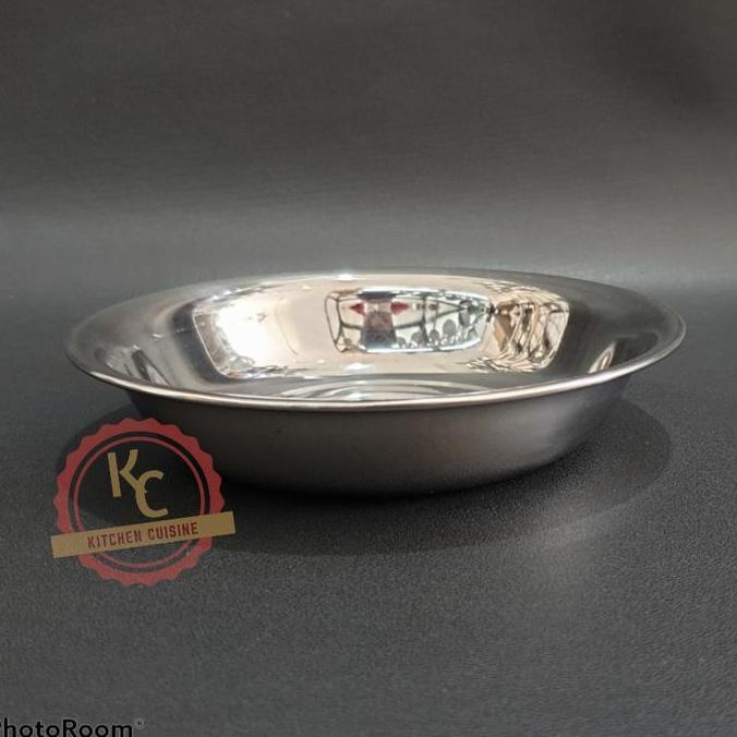 Ptyt- Piring Kue Stainless Steel / Piring Kecil Dessert / Nice Plate Snack