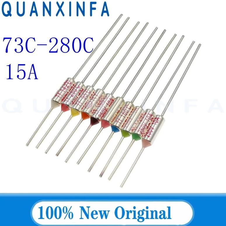 10PCS TF Thermal Fuse RY 15A 250V Temperature Control Thermostat Switch73C 85C 100C 105C 110C 152C 1