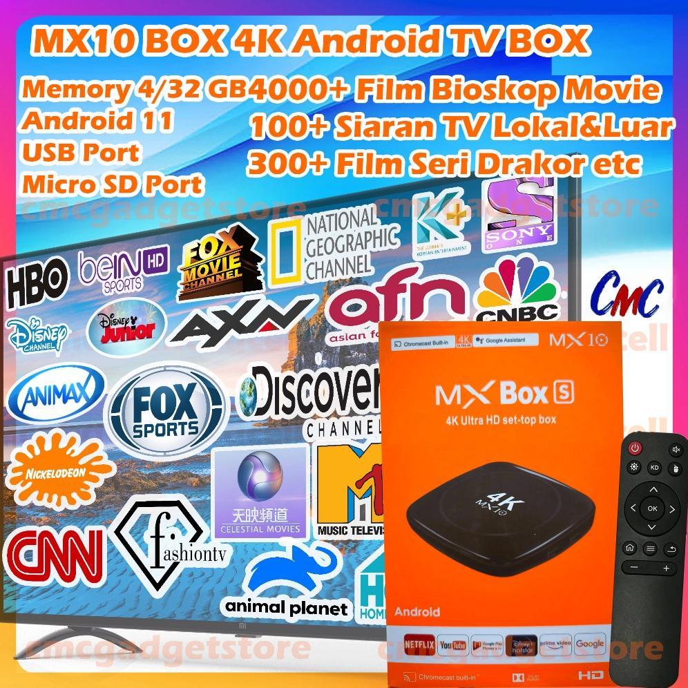 CUCI GUDANG FULL CHANNEL MXQ Pro 4K Box Stick  5G Movie Android TV Box Smart TV STB Set Top Box DVB 