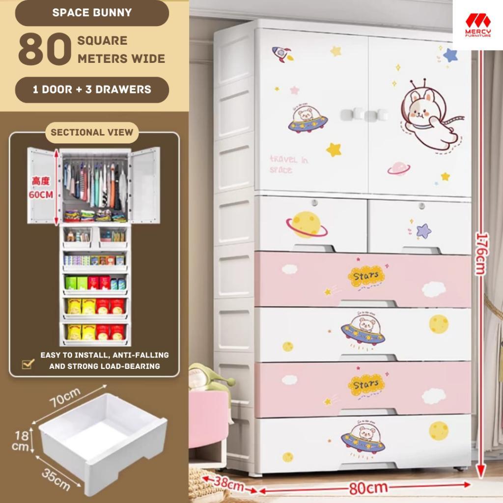 Lemari Pakaian Anak Jumbo Lemari Plastik Lemari Baju Bayi Susun Lemari Gantungan