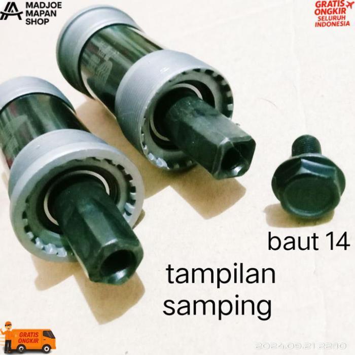 Original Bottom Bracket Bb Kotak 111.1/ 113.5/118/122/127 As Gear Depan Sepeda Mtb Bearing