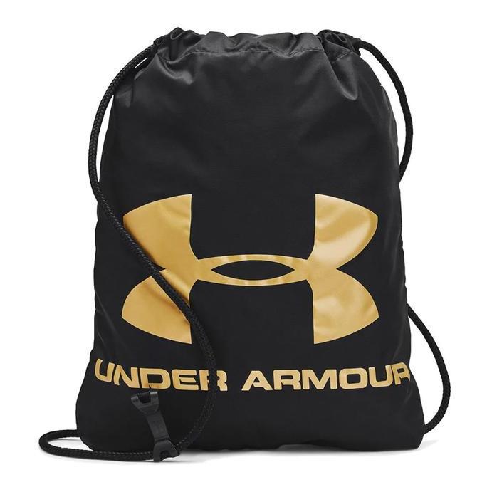 Tas UA Ozsee Sackpack Gym Running Sport Bag Black Gold