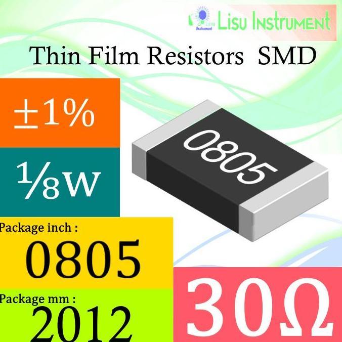 30R 0805 1% THICK FILM RESISTORS SMD CHIP RESISTOR 30 30R0