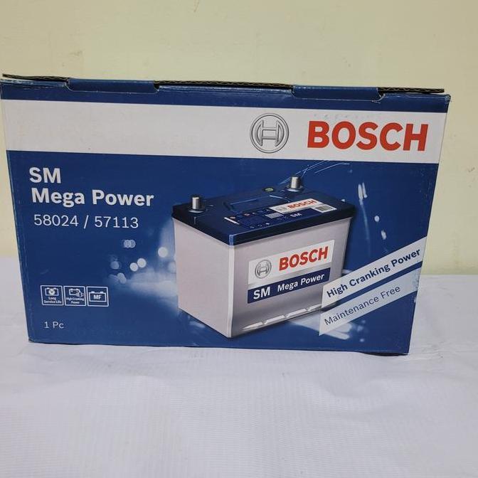 Promo Aki Mobil Toyota Fortuner VRZ Diesel 58024 Bosch Aki Kering Original Diskon