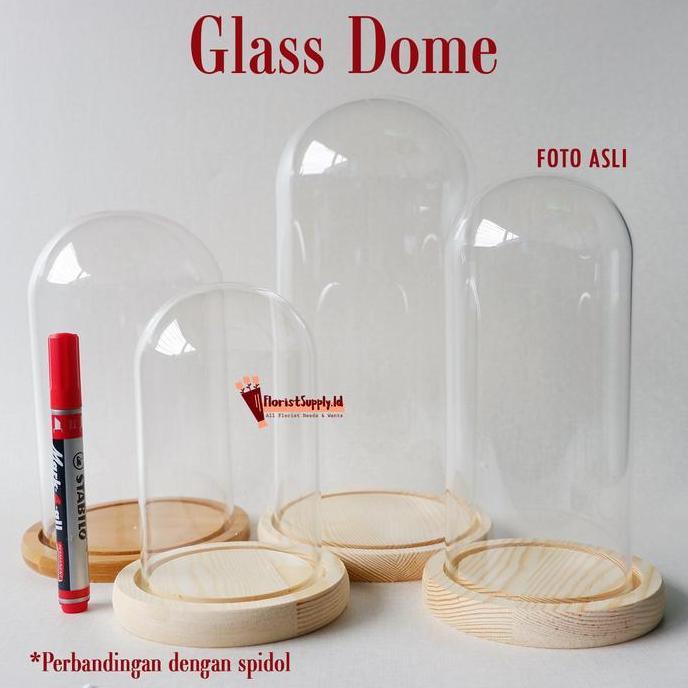 TERMURAH - Glass Dome Classic / Flower Dome / Kubah Kaca Import