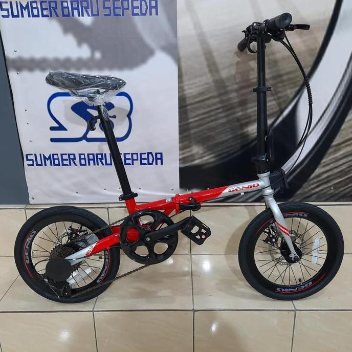 Terlaris Sepeda Lipat 16" Genio Runes 1.0 Frame Chiromolly 8 Speed