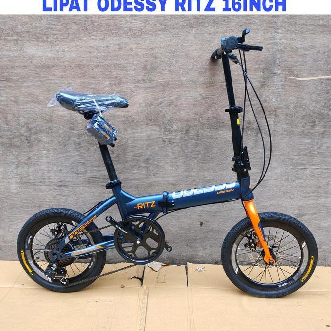 Terlaris Sepeda Lipat Odessy Ritz 16Inch 7Sp Hi-Ten Stell
