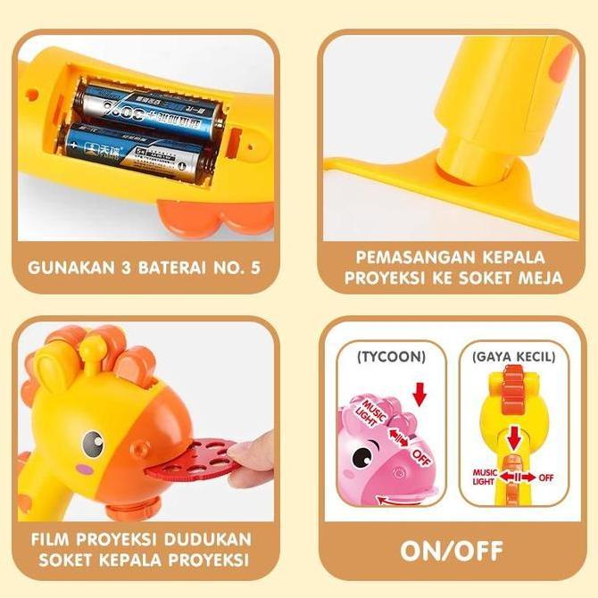 Meja Proyektor Edukasi Anak - Mainan Belajar Melukis & Mewarnai untuk Anak Tanpa Garansi Transportat