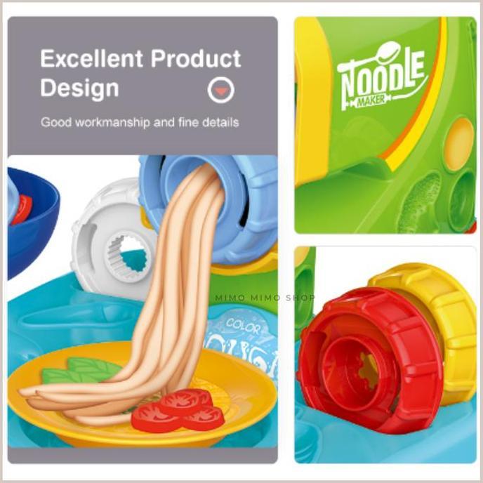 MAINAN CETAKAN PLAYDOUGH NOODLE MAKER COLOUR DOUGH