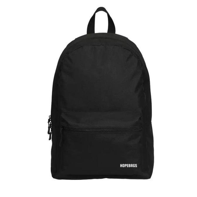 Bag- Backpack Tas Ransel Pria Hitam Minimalis Buat Sekolah Kuliah Ransel  Kuliah Wanita