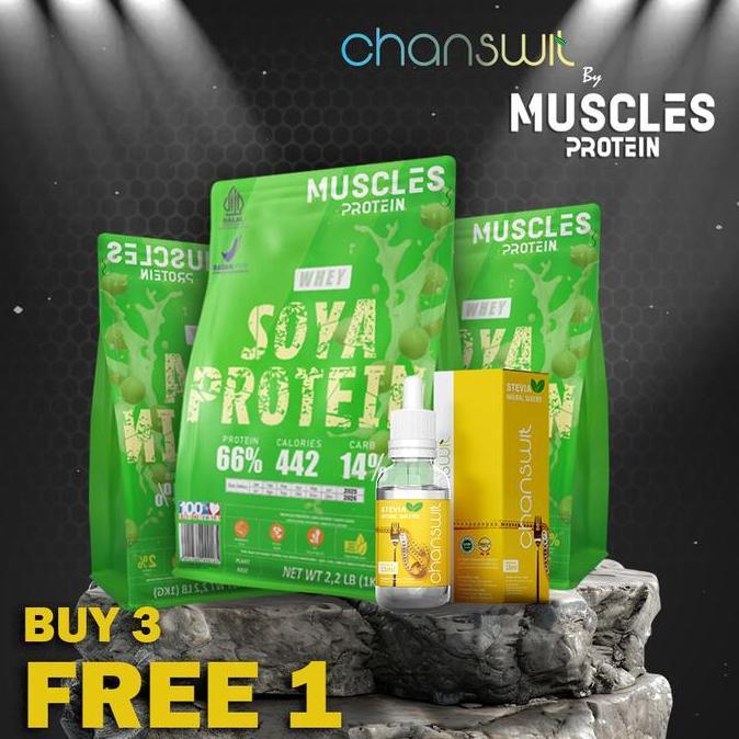 3Kg Muscles Protein Susu Kedelai Bubuk Formula Balance WAR