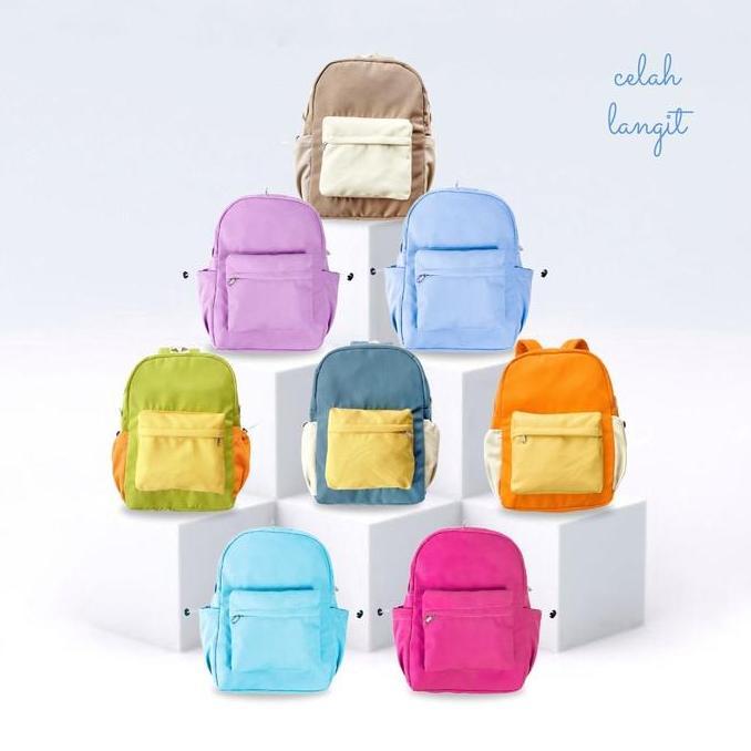 Bag- Celah Langit Hooriya Backpack Canvas Tas Ransel Kanvas Waterproof