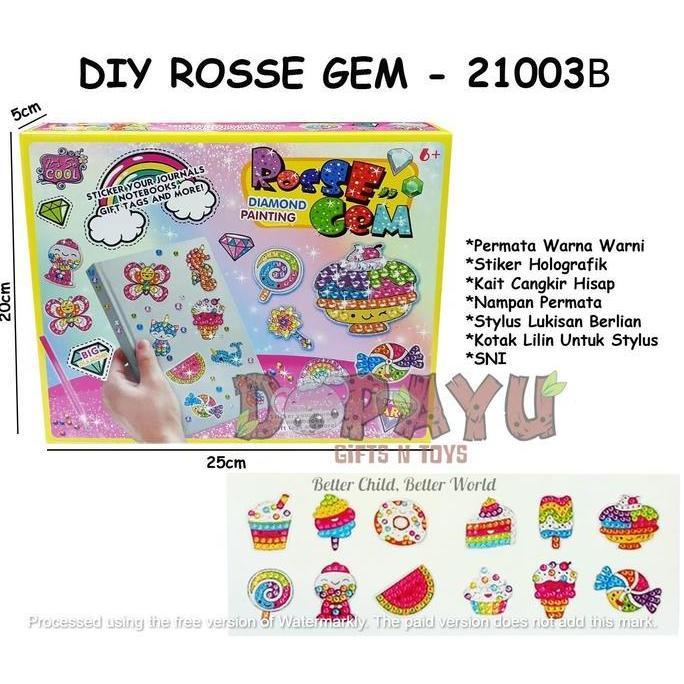 MAINAN ANAK KREATIF DIY ROSSE GEM 21003B