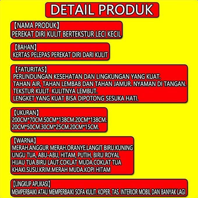 Little Star200Cm*70Cm Cod Lem Impor Yang Kuat Sticker Kulit Sofa Leather Repair Sticker Cover Perbai