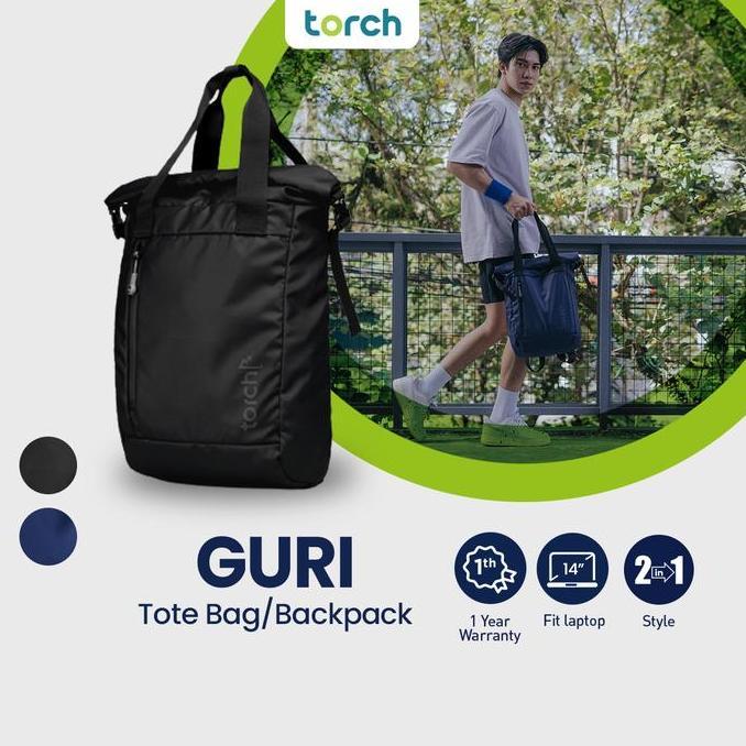 Bag- Torch Tas Ransel Punggung Laptop Pria Wanita - Tote Bag Backpack Guri