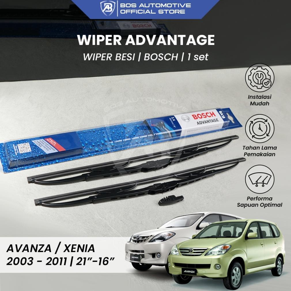 Wiper Blade Bosch Advantage / Besi / Kipas Kaca Depan Mobil AVANZA / XENIA LAMA 2004 - 2011 / Frame 
