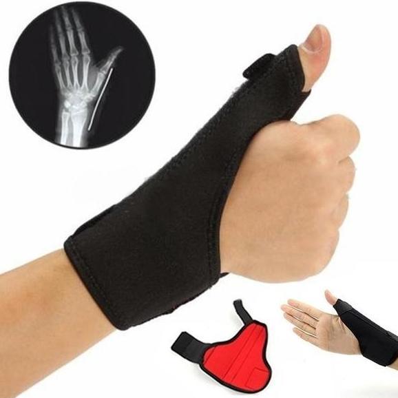 Strap Gym Deker Pergelangan Tangan Wrap Support Pelurus Jari Jempol