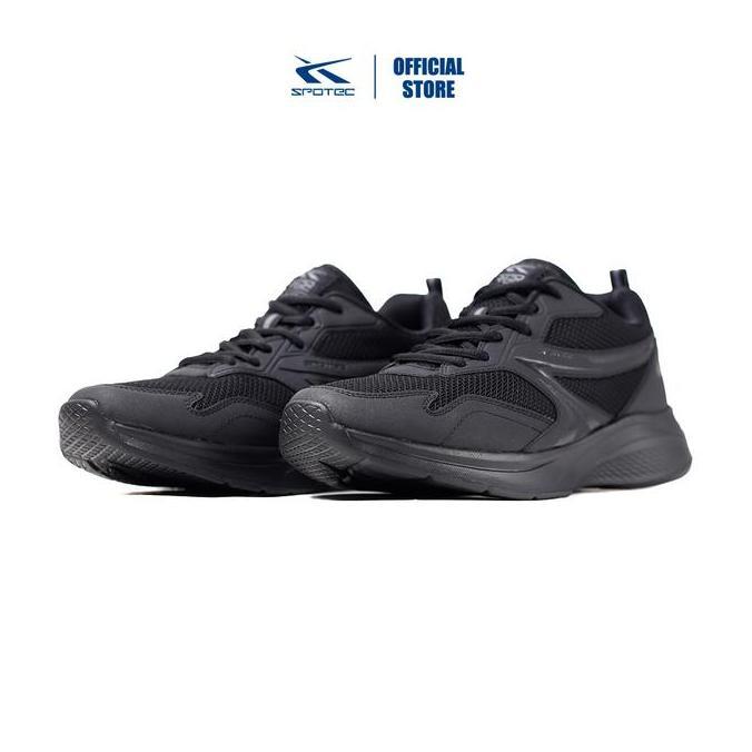 Spotec Sneakers Forest Sepatu Sneakers Pria Wanita - Hitam Hitam