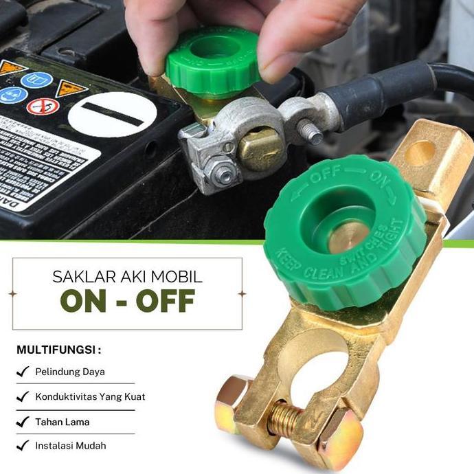 Mellow- Saklar Soket Switch On Off Aki Mobil Pemutus Arus Listrik Universal Car