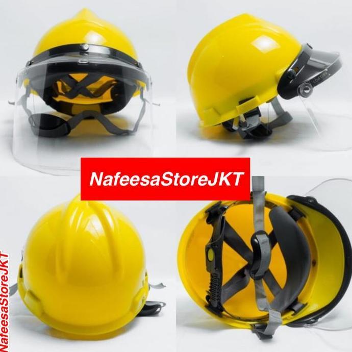 ASLI Helm Apd Faceshield | Helm Proyek Apd Faceshield READY STOCK