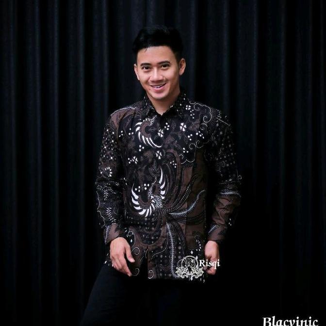 kemeja batik pria lengan panjang size m l xl xxl Baju batik Katun Bunga Nyaman Motif Keren batik Pek