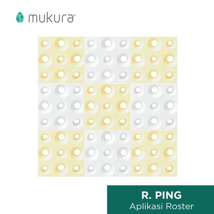 Promo Roster Keramik Minimalis Lubang Angin Minimalis Mukura Ping 20 x 20 cm Diskon