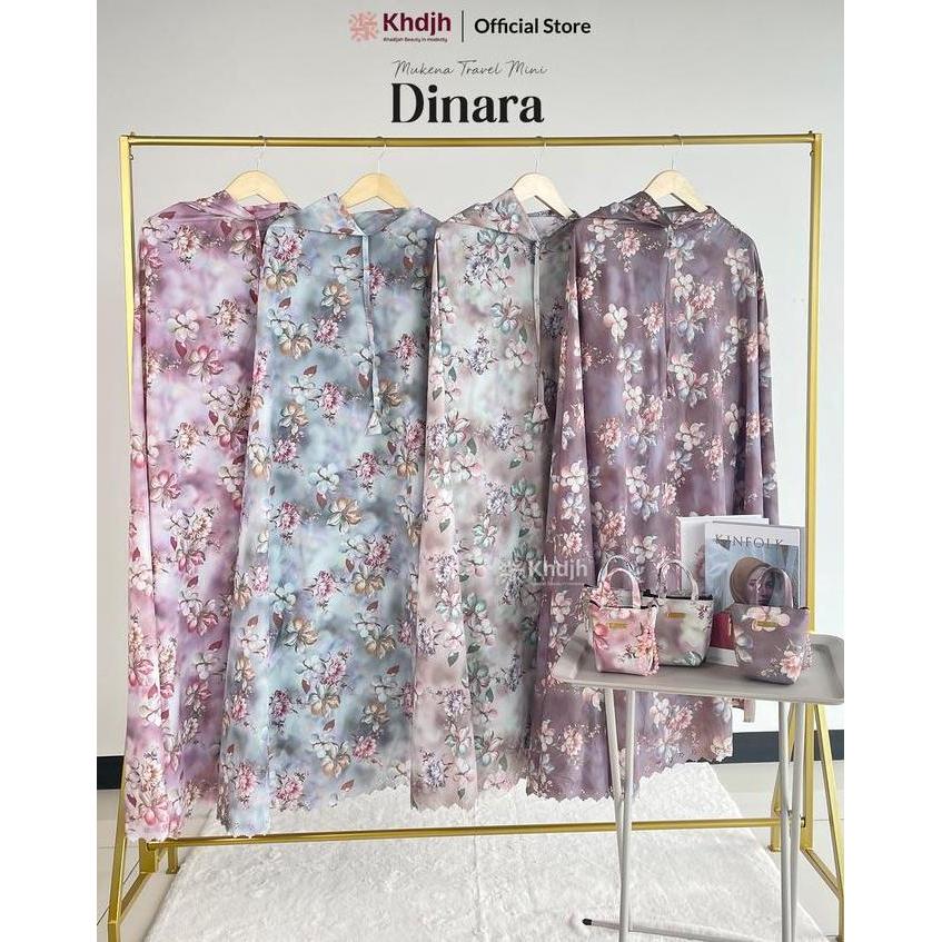 DISKON Khadijahlabel Mukena Traveling Mini Pouch Motif 2 in 1 Premium Rubina Parasut Jumbo Bunga Mus