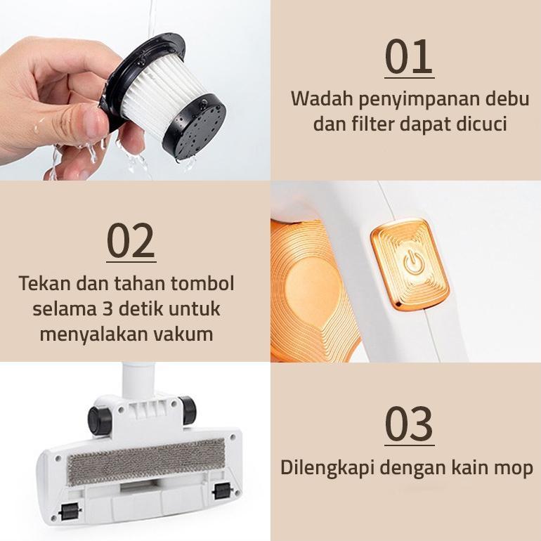 TERMURAH GM Bear Vacuum Cleaner Penyedot Debu 2034 - Vacum Cleaner Wireless Vakum Cleaner Penyedot D
