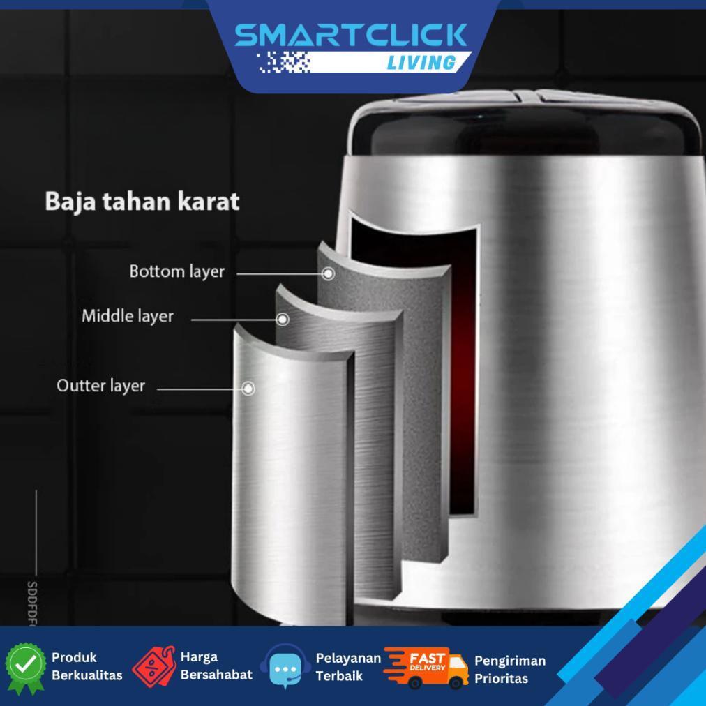 NEW Blender Daging Serbaguna Stainless Steel SUS304 Chopper 2L Tahan Karat