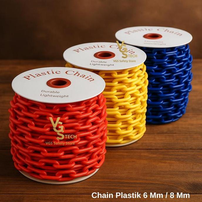Chain Plastic Rantai Plastik Plastic Chain PVC 8mm