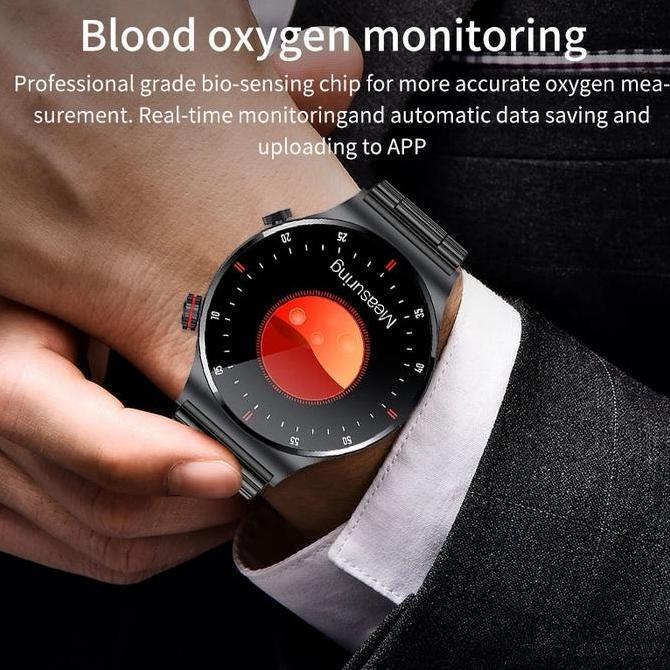 Lige Jam Tangan Pintar Pria Panggilan Bluetooth Sentuh Penuh Smart Watch Olahraga Ekg Pelacak Keseha