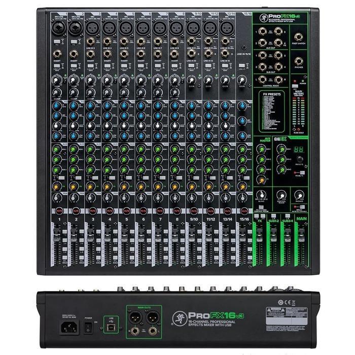 TERBARU Mackie ProFX16v3 16-channel Mixer with USB and Effects gm
