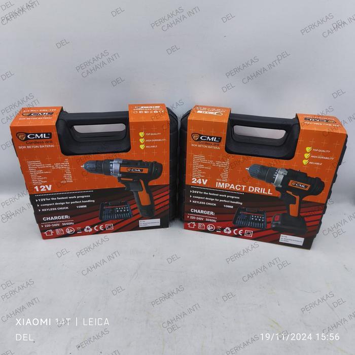 Camel Mesin Bor Cordless Drill + set 12 Volt 24 Volt - Baterai Impact