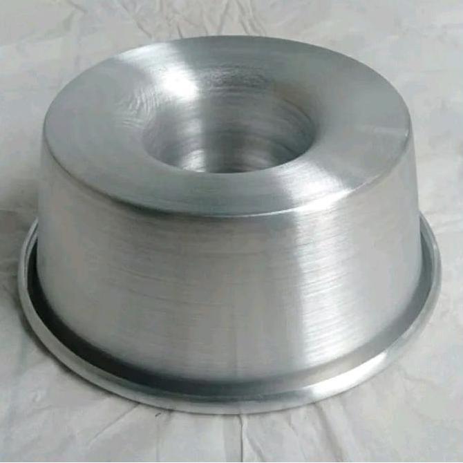 HOT Loyang Tulban Bima Press Ukuran 22 Cm Tinggi 9 Cm / Loyang Kue Bolu Tulban Alumunium Tanpa Sambu